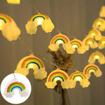 guirlande lumineuse étoiles nuages enfants blanc translucide décoration saint valentin fête auto alimentée led