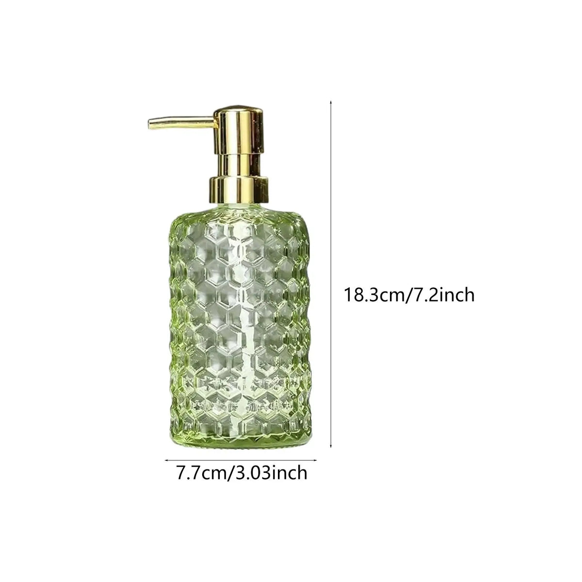 distributeur savon liquide verre transparent moderne bleu vert orange gris rechargeable comptoir salle bains