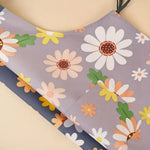 tablier cuisine imperméable fleurs colorées poche ajustable gris rose moderne