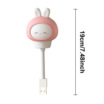 veilleuse animaux mignons moderne lampe chevet usb led ours canard chaton