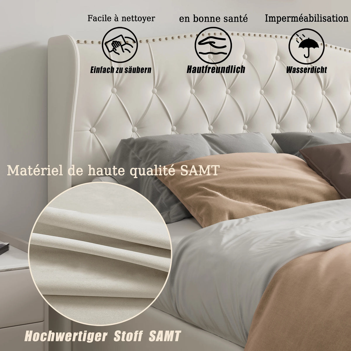 Sommier à lattes du lit double