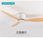 ventilateur led moderne blanc bois 42 52 pouces télécommande lumières reversible