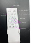 ventilateur led blanc bois moderne télécommande 42 52 pouces lumière minimaliste