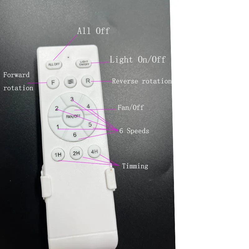 ventilateur led moderne blanc bois 42 52 pouces télécommande lumières reversible