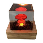 Détail lampe volcan 3D LED