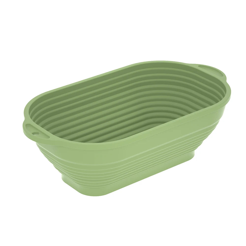 caissettes cuisine silicone couleurs vert clair orange rayures horizontales moderne poignées