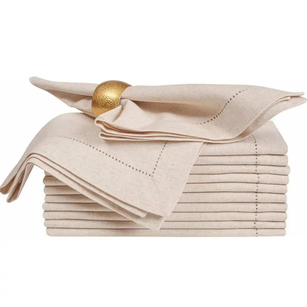 serviettes table maison restaurant lin coton 50x50cm 45x45cm rustique classique
