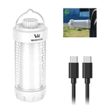 lanterne led portable rechargeable bleu rouge vert blanc transparent moderne compact camping aimant corde