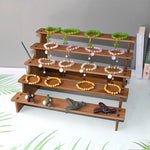 présentoir bois multibracelets bouteilles vernis ongles minimaliste figure