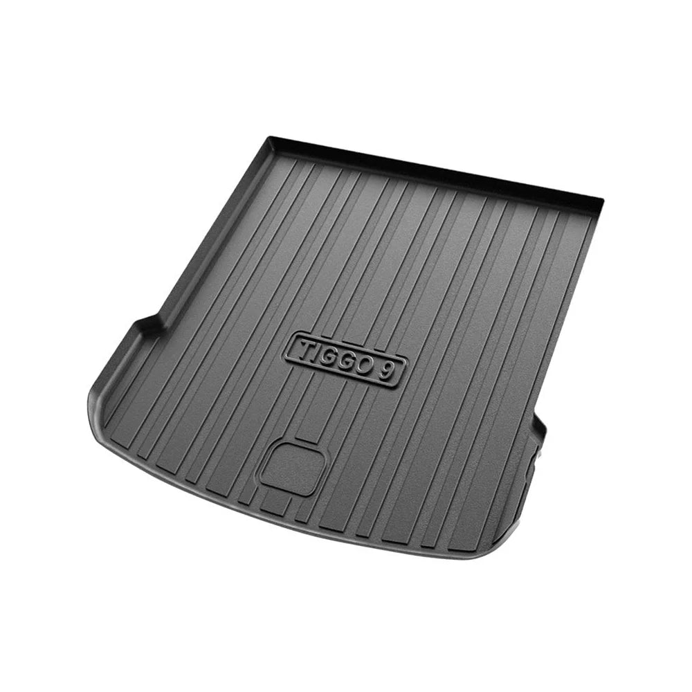 tapis sol voiture noir rayures moderne résistant tapis avant arrière coffre tpe