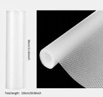 tapis protection meuble moderne adhésif blanc translucide points réguliers respectueux environnement 30x150cm