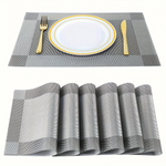 tapis table moderne rectangle beige gris carreaux vinyle adhésif facile nettoyer résistant chaleur
