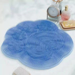 tapis bain massage picots bleus moderne suspension pieds dos cleansing floral