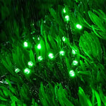 guirlande lumineuse solaire vert moderne modes d'éclairage ip65 led points lumineux panneau solaire sans