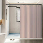 rideau douche moderne gris rose rayures opaques 80x200cm 120x200cm 180x200cm 220x200cm