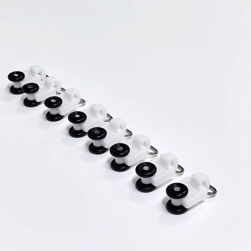 rideau support moderne blanc noir poulies glissière accessoire fixations anneaux électronique