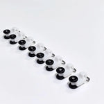 rideau support moderne blanc noir poulies glissière accessoire fixations anneaux électronique