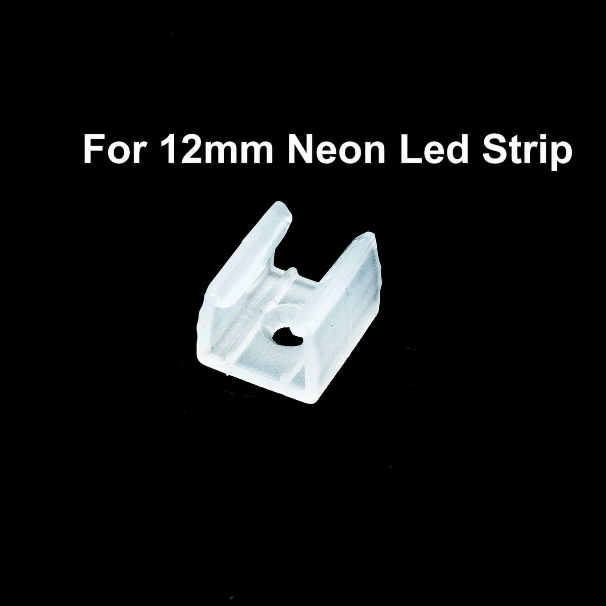 clips fixations rubans led transparent rose fentes centrales 6mm 8mm 12mm 15mm