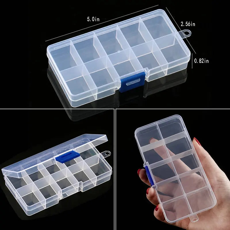 boîtes rangement bijoux transparentes pratiques modernes crochets épingles petites pierres matériaux