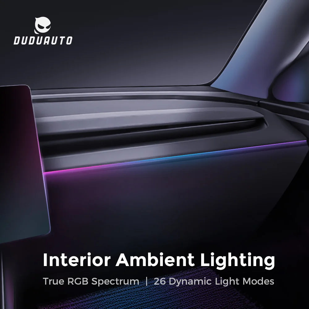 ruban lumineux ambiance intérieure voiture noir moderne 26 modes éclairage dynamique