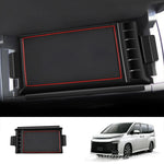 organisateur accoudoir voiture noir compartiments rangement chargeurs câbles modernes clips fixations