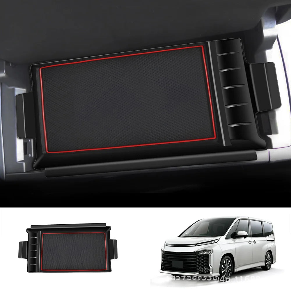 organisateur accoudoir voiture noir compartiments rangement chargeurs câbles modernes clips fixations