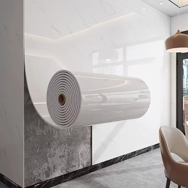papier peint marbre autocollant résistant l'eau moderne blanc veines grises 40cmX10m chambre cuisine