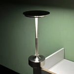 lampe moderne or noir gris rechargeable tactile led acier poli chambre coucher