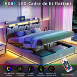 Tête de lit avec ports USB et Type-C pour chargement pratique