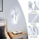 Design moderne de l'applique murale LED dans une entrée