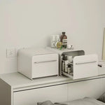 boîte métal blanc moderne boîte gâteaux couvercle poignée compartiments rangement cosmétiquesmédicamentsépices