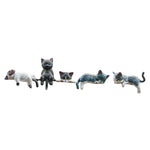 figurines chats décor animaux miniature ornement monitor décoration table cadeau