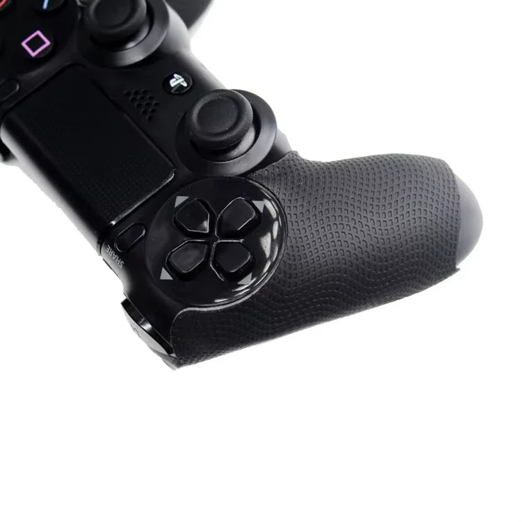 grip antidérapant noir texture micro perforée adhésif ergonomique manette jeu ps4 deux pièces