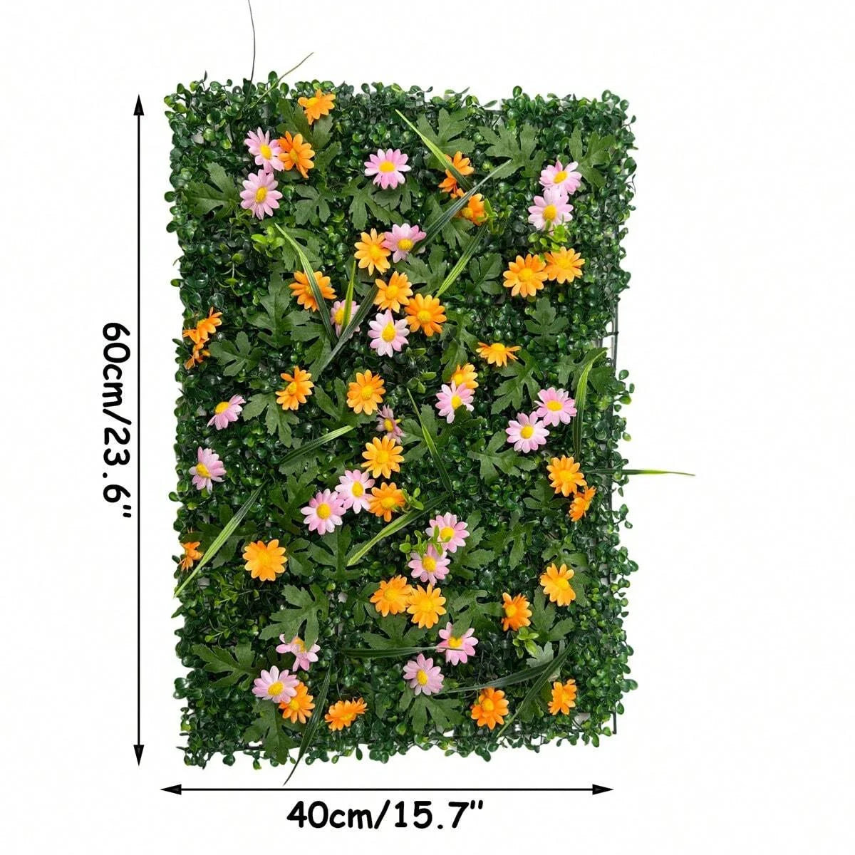 panneau végétal artificiel herbe feuilles fleurs moderne décoration extérieur opacité vert maison
