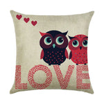coussin décoratif beige imprimé oiseaux mignons moderne textile maison chambre salon confortable