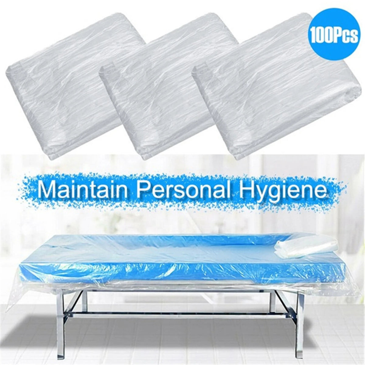 draps lit jetables blancs opaques simples spa esthétique masques beaux sans filtres 90x180cm