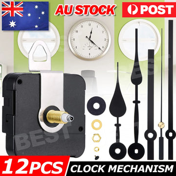 réparation horloge quartz mouvement aiguilles heures minutes secondes kit pièces mécanisme industrielle utilitaire fixations