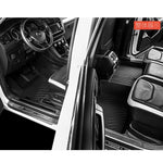 tapis sol voiture noir rayures horizontales surface rugueuse moderne résistant tapis avant arrière coffre