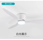 ventilateur led blanc bois moderne télécommande 42 52 pouces lumière minimaliste