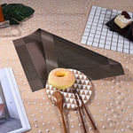 tapis table moderne rectangle beige gris carreaux vinyle adhésif facile nettoyer résistant chaleur