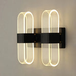 Détail de l'applique murale LED montrant sa structure elliptique