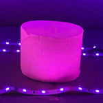 guirlande lumineuse moderne festive points étoiles triangles cercles multicolore anniversaire festive uv phosphorescente lumière