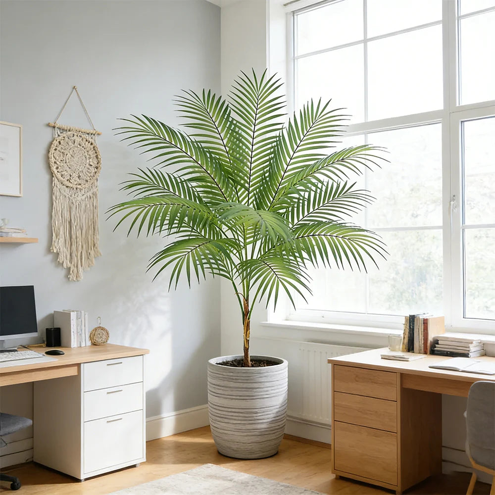 plantes artificielles décoration intérieure arbres vertes feuilles plastique moderne maison événement