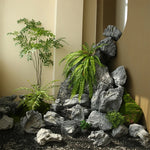 roches artificielles modernes decoration jardin pierres naturelles fibres vegetales decor aquarium exterieur minimalistes
