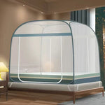 moustiquaire lit adulte pliante polyester blanc gris moderne fixée camping voyageextérieur