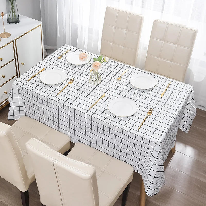 nappe table imperméable plaid moderne blanc noir beige rose gris décoration extérieure intérieure festive