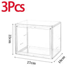 boîtes rangement transparentes modernes minimalistes livres vinyles sacs figurinesXL XXL