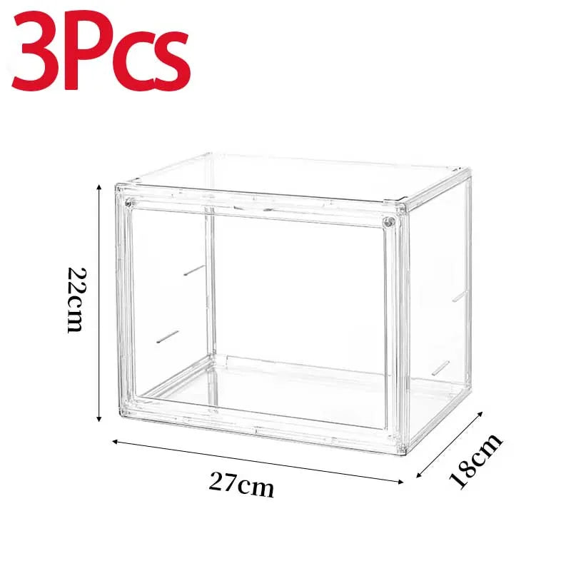 boîtes rangement transparentes modernes minimalistes livres vinyles sacs figurinesXL XXL
