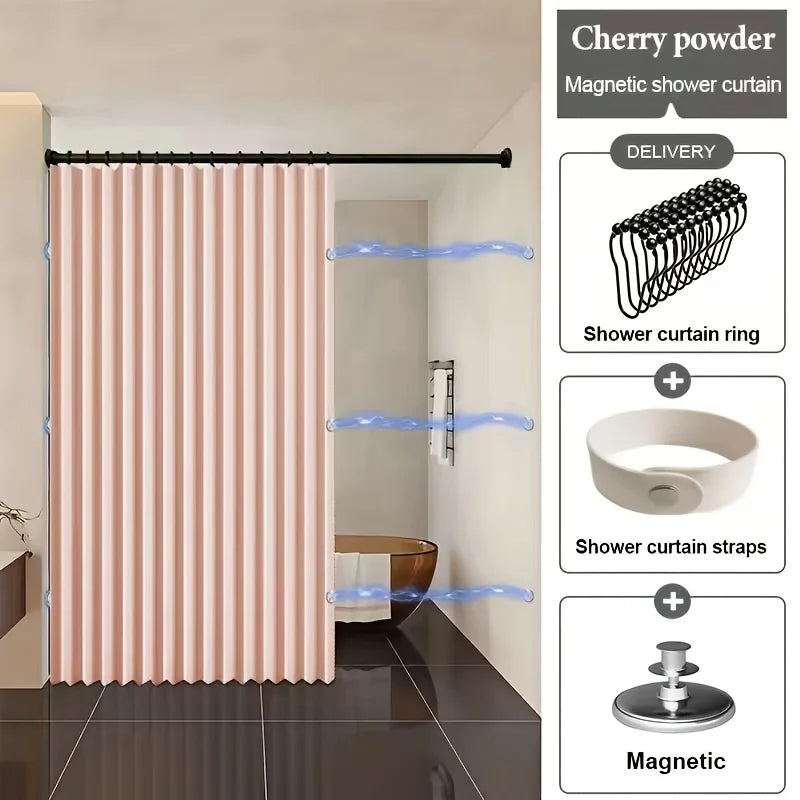 rideau douche moderne gris rose rayures opaques 80x200cm 120x200cm 180x200cm 220x200cm