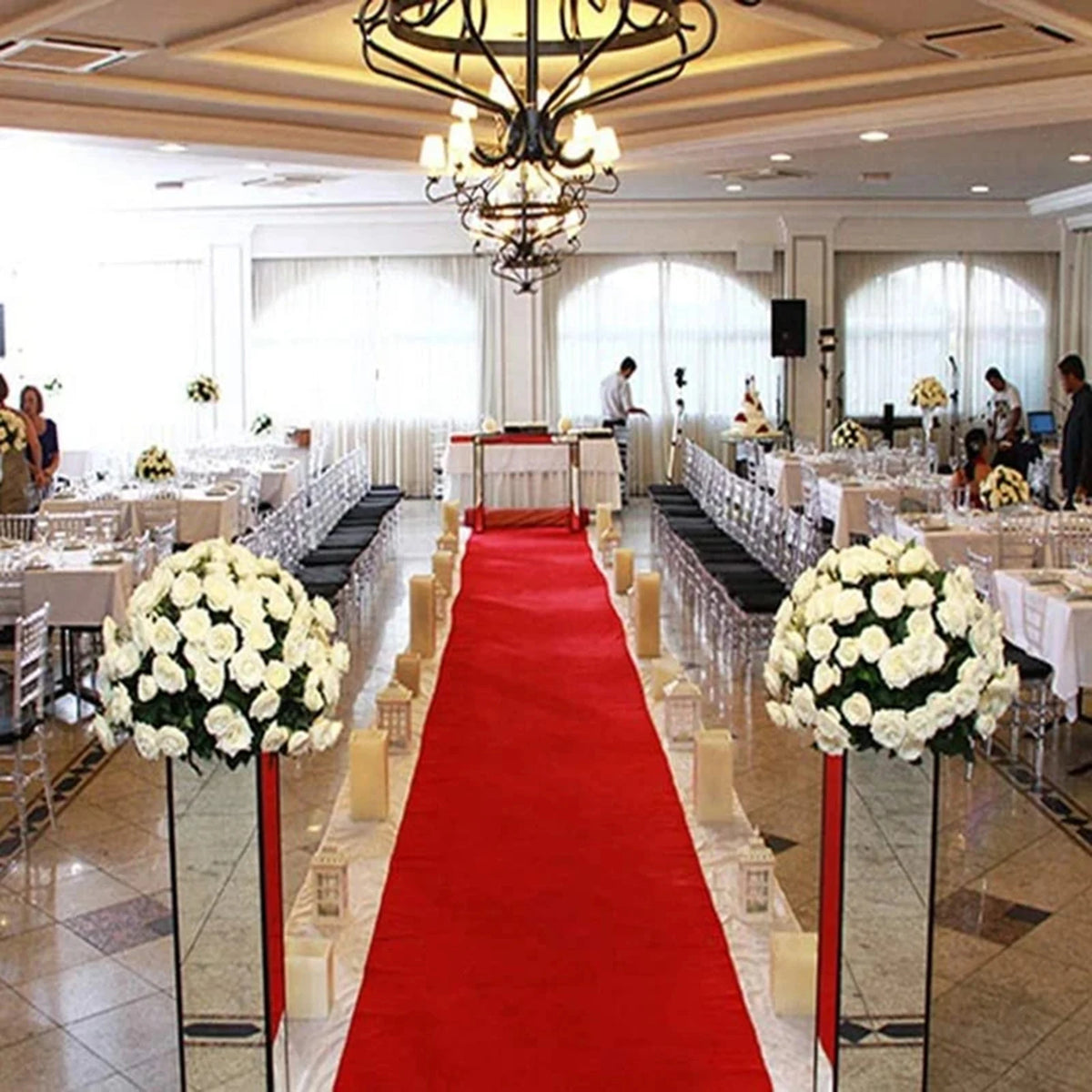 tapis rouge cérémonie défilé épais élégant festif 1.2m 5m x10m decoration événement
